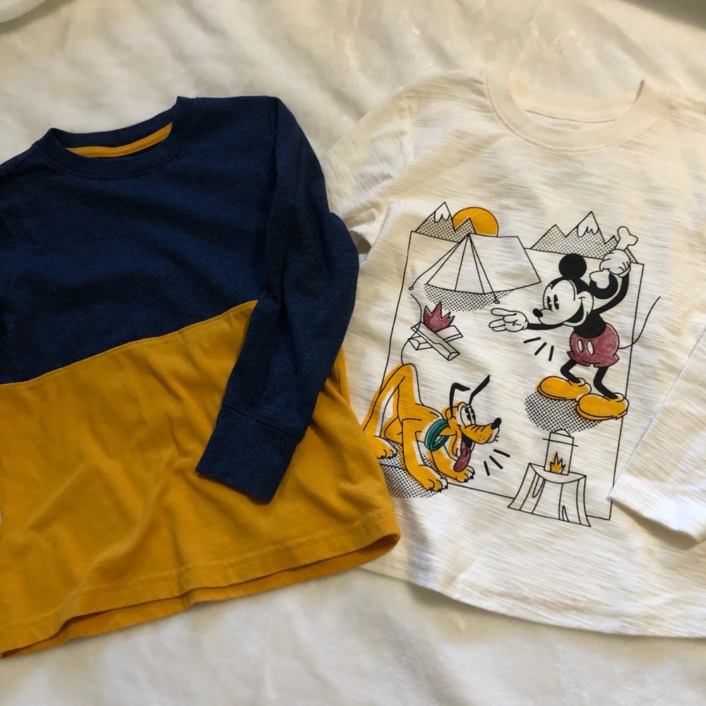 2 long sleeve tshirts 4/5 and 5T
